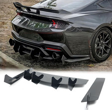 Rear Bumper Diffuser for Ford Mustang 2015-2023 V2 Style Glossy Black ABS Rear S picture
