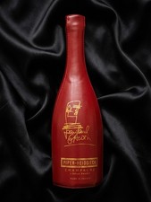 Rare Vintage Jean Paul Gaultier x Piper-Heidsieck Burgundy Leather Champagne picture