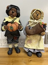 Boyds Bears 13” Crumpletons Gourdon Q #73115 Cornelia P #73112 Pair (2) picture