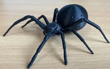 Realistic 3D Printed Black Widow Spider Statue Figure Display Decor picture