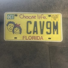USED 2004 CHOOSE LIFE FLORIDA LICENSE PLATE -  picture