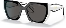 PRADA PR15WS 09Q5S0 54MM Black Talc Dark Grey Women's Sunglasses picture