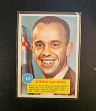 1963 Topps Astronauts #10 Alan Shepard POPSICLE BACK Rare Variant Vtg EX picture