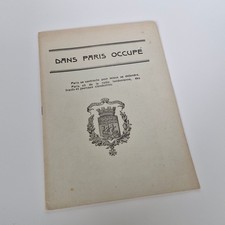 Original Pamphlet of The French Resistance - Amazing Rare WW2 Memorabilia picture