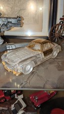 FRANKLIN MINT 1:24 1954 MERCEDES GULLWING GLASS CRYSTAL CAR & 24K GOLD   picture