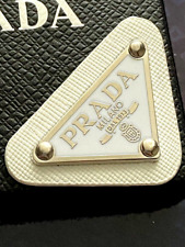1 Prada Milano Logo little  Button Plate Metal Emblem Triangle Plate picture