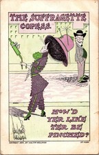 Postcard Rare Artist Signed Anti Suffrage Suffragette Copess Louis D'Orsi picture