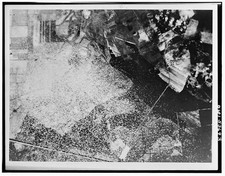 Photo:1940s Aerial View Bomb Damage Ruins Debris Wartime Destruction picture