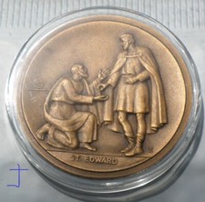 St. Edward Rebuilt English Churches Rebuilt Westminster Abbey Bronze Art Medal picture