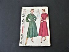 Simplicity 2587-Misses' & Women One-Piece Dress -Size 14-Sewing Pattern 1950s. picture