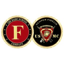 USMC THE BASIC SCHOOL COMPANY F COIN picture