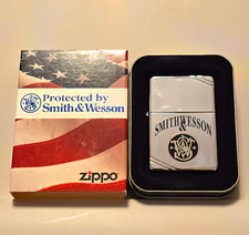 Zippo Lighter, Smith & Wesson “Protected by Smith & Wesson”, Tin & Box picture
