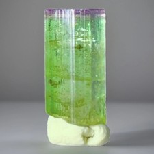 Beautiful Unique Neon Green Purple Cap Tourmaline Crystal Natural Raw Specimen picture