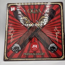 NEW Oliva JR PREMUM CIGAR Tin Sign NEW IN WRAPPER 15 X 15 Cigar Lounge MAN CAVE picture