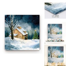 Renditions Gallery Farmhouse Carol Robinson Canvas Christmas Wall Art 24x24 picture