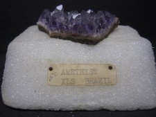 Vintage Amethyst Crystal Cluster, 1950s Vintage, Brazil picture