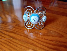 Bichon Frise Bracelet Jewelry Silver Hand Painted Ladies Bracelet  - NICE picture