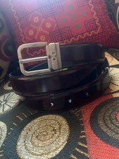 New Authentic Salvatore Ferragamo Leather Mens Belt  Size 110 (40 - 44) picture
