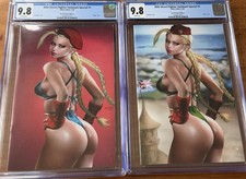 2024 Street Fighter Swimsuit Special #1 Set Burns 616 Editions A & B CGC 9.8 picture