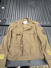 Original WW2 US Army Named Ike Jacket Third Army Uniform picture