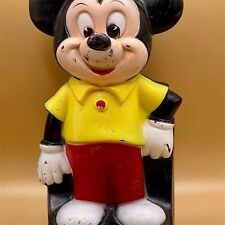 Vintage Disney Mickey Mouse Plastic Coin Bank Collectible picture