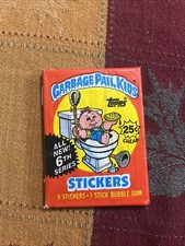 1986 Topps Garbage Pail Kids Original 6th Series 6 OS6 Card Wax Pack GPK Sealed picture