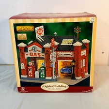 Lemax Village Collection Al's Gas Station Lighted Building 65366 Village House picture