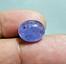 Elegant 6.10 Ct Tanzanite Cabochon – Natural Oval Shape Gem for Handmade Jewelry picture