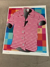 Moschino Jeans Checkered Shirt Peter Stemmler 1997 Magazine Advertisement Ad picture