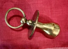 Vintage PENCO Solid Brass Pacifier Figurine / Baby Keepsake / Paperweight NICE picture