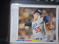 🔥Actual Press Photo From 1988- Orel Hershiser #21 Los Angeles Dodgers🔥 picture