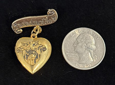 West Point USMA US Military Academy Honor Duty Grandmother Photo Locket Vintage picture