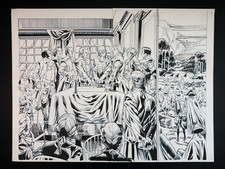 The Declaration Original Double Page Splash Art Inks Joe Bennett Kingstone 2024 picture