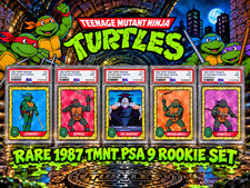 1989 Topps TMNT PSA 9 ROOKIES Leonardo Raphael Donatello Michaelangelo Shredder picture