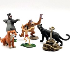 Disney The Jungle Book Vintage Mini Figure Set of 6 Choco Party Tomy Used 2004 picture