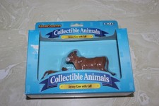 1997 ERTL FARM COUNTRY COLLECTIBLE ANIMALS JERSEY COW WITH CALF picture
