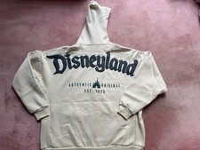 Disney Parks Authentic Original Est. 1955 Disneyland Zip Up Hoodie Beige Tan XL picture