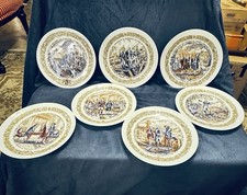 Vintage D'Arceau Limoges Lafayette Legacy Porcelain Plates - Complete Set of 7 picture
