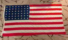 Vintage 48-Star American Flag 58inches x 32inches - Cloth picture