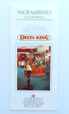 Delta King Riverboat Sacramento Travel Brochure Vintage California Cruise Boat picture
