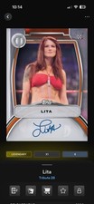 Topps WWE Slam 2026 Tribute Orange Signature Lita - /25 picture