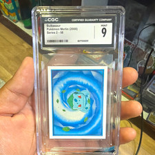 Merlin CGC Graded Pokémon Merlin 2000 3-Card Lot Bulbasaur Pikachu Holo #58 picture