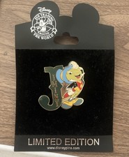 Disney Shopping  Jiminy Cricket Initial Letter Series Pinocchio LE 250 Pin Rare picture
