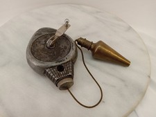 Vintage Chalk-O-Matic Stanley Chalk Line With Brass Plumb Bob Both Made In USA picture