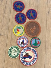 Vintage 50s Boy Scout BSA Patch Lot 1957 Valley Forge Jamboree Camporee Leather picture