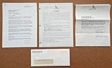 Vintage 1966-1969 Northwest Airlines Pilot Application 4pc Lot Ephemera Envelope picture
