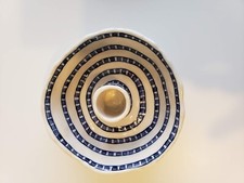 Chloe May Brown CMB blue and white ceramic hand painted candle holder picture