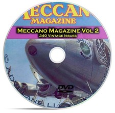 Meccano Magazine Vol 2, 240 Classic Issues, Boy Hobby Toy History Mag DVD CD picture