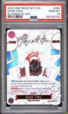 2025 One Piece OP11 EN Alternate Art #080 Gear Two PSA 10 GEM MINT picture