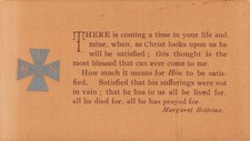 King's Daughters & Sons Margaret Bottome In His Name Card c1900 Religious picture
